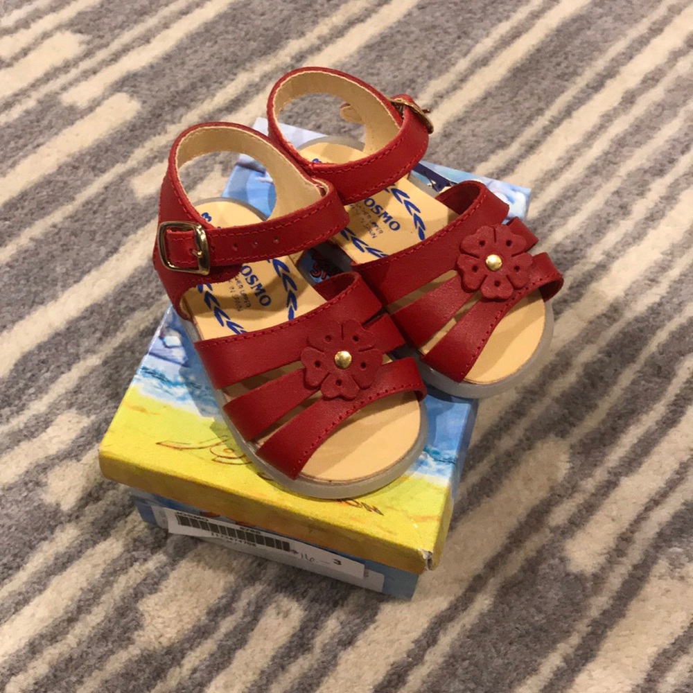 NEW! SZ 3 Josmo red sandal